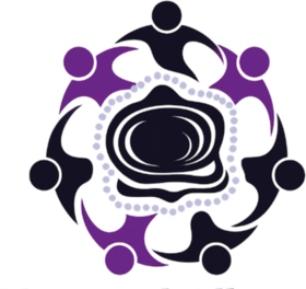 Circle of people joined around a meeting place